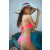 Push-up Mix kétrészes pántnélküli bikini szett pink 