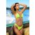 Costa Rica Neon citrom flitteres kétrészes bikini szett