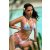 Cocos - Háromszög kétrészes bikini menta trópusi mintás