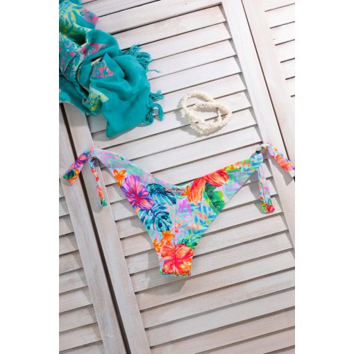 Cocos - Háromszög kétrészes bikini menta trópusi mintás
