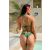 Cocos - Háromszög kétrészes bikini zöld páva mintás